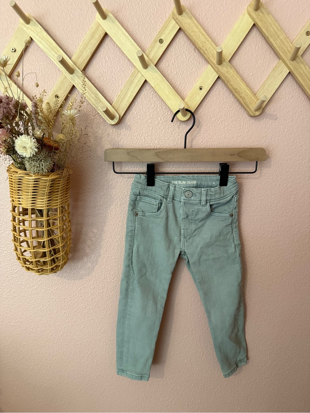 Zara BoysThe Slim Denim Sage Gray Jeans